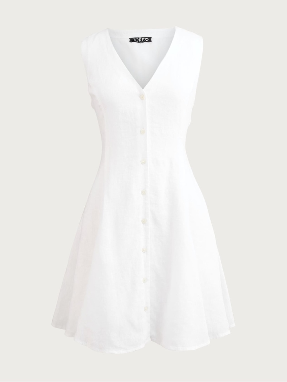 J. Crew Linen mini dress in White Size 6 - Picture 4 of 10